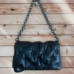 ZARA Soft Quilted Shoulder Bag